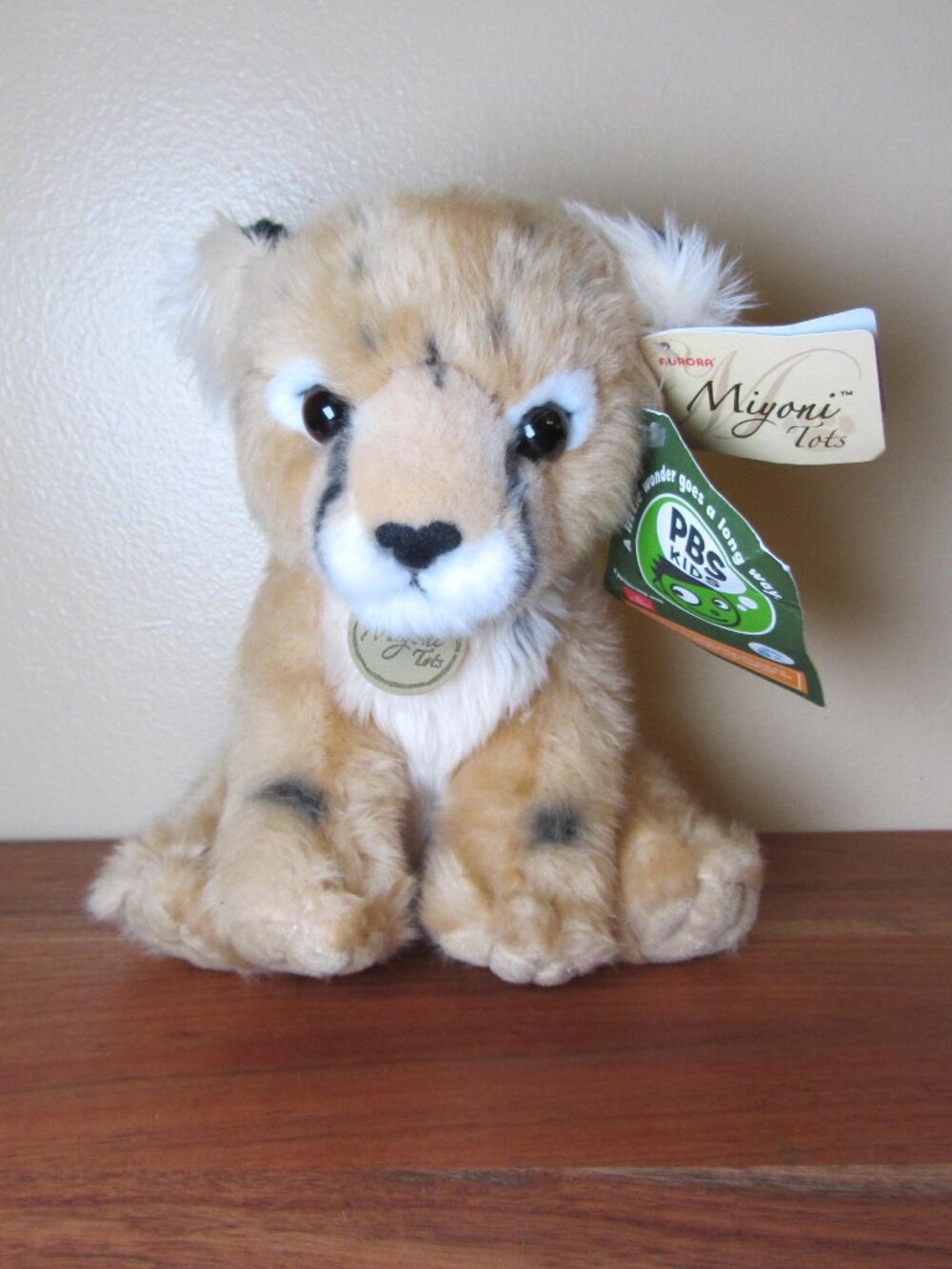 plush Myoni tots Aurora PBS 2015 cheetah cub NWT (W6683)